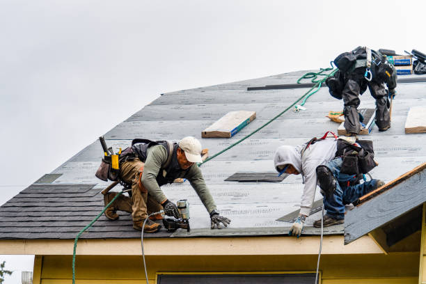Professional Emergency Roof Repair technician working in Bretton Woods, NH